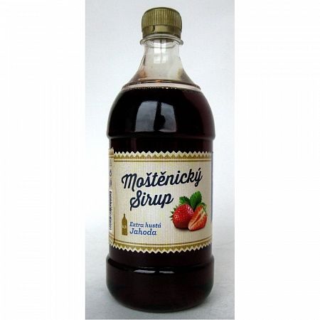 Moštěnický sirup jahoda 0,7l