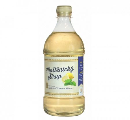 Moštěnický sirup citron s mátou 0,7l